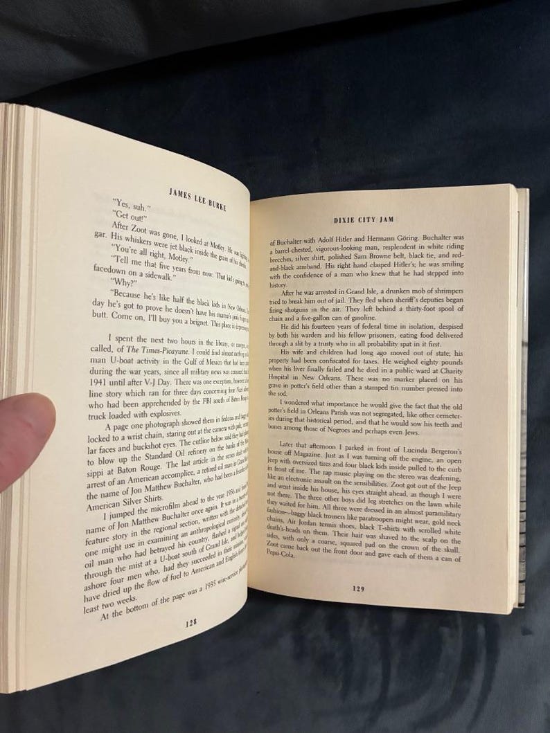 Dixie City Jam av James Lee Burke 1994 Första upplagan Första trycket Nära fin/Nära fin bild 3