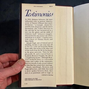 Testimonies by Patrick O'Brian 1993 First Edition First Printing Fine/Fine Hardcover image 4