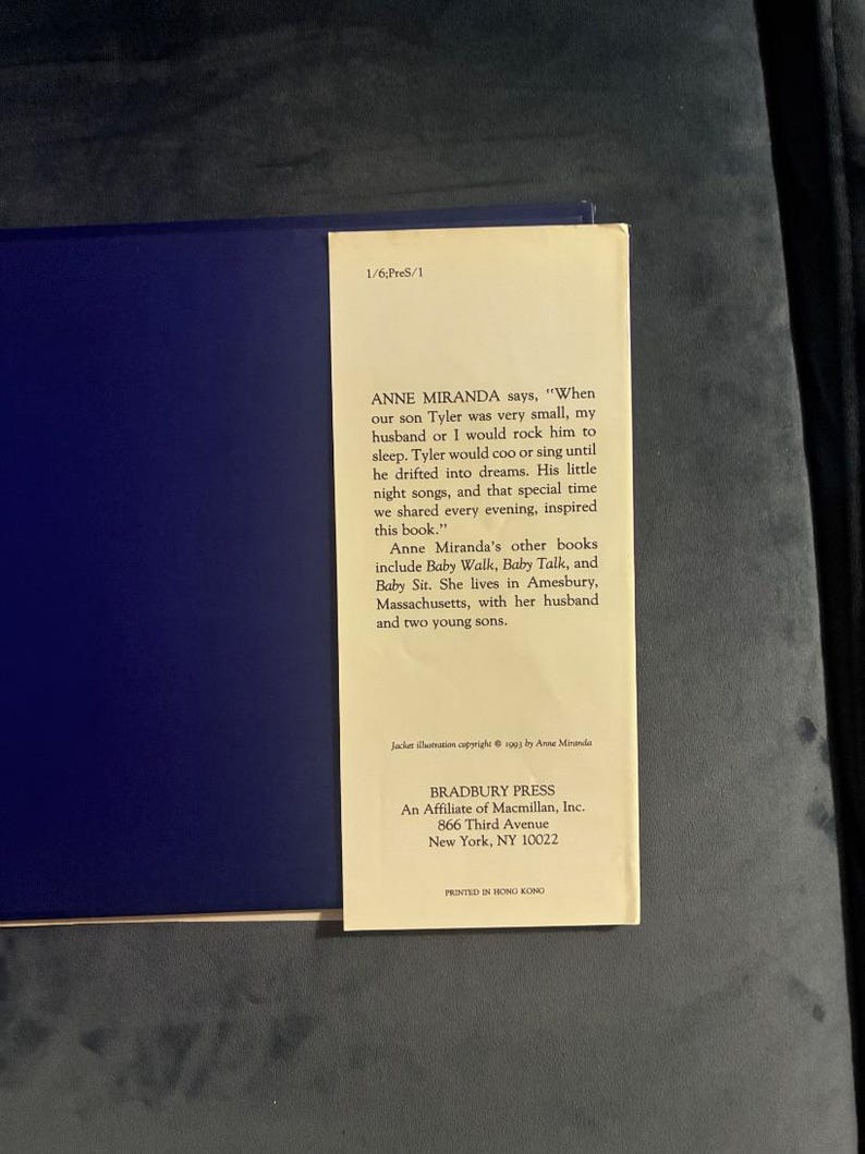 Night Songs by Anne Miranda 1993 First Edition First Printing Near Fine/Near Fine Hardcover image 6