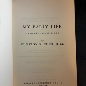 My Early Life: A Roving Commission by Winston S. Churchill Scribner Library paperback Edition 1st edition thus (Sept 1960) image 4