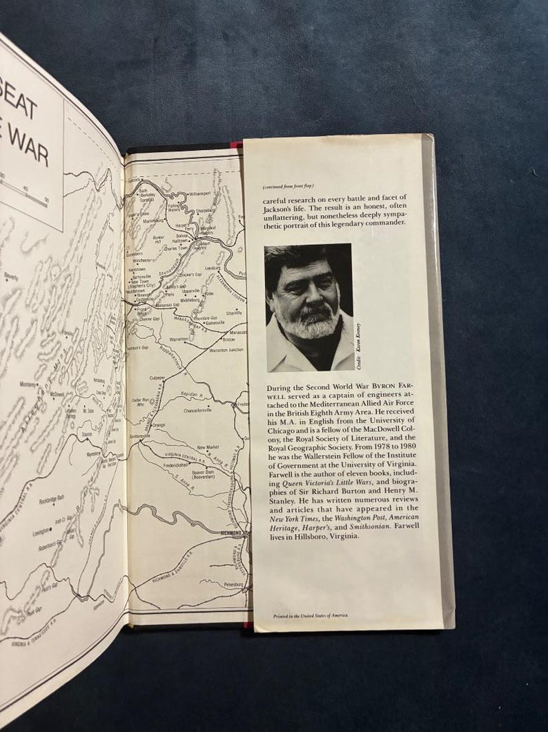 Stonewall: A Biography of General Thomas J. Jackson by Byron Farwell 1992 First Edition First Printing Very Good/Very Good image 6