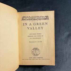 In a Green Valley and Other Stories by B. R. Buckingham; illustrations by C. B. Falls 1934 Ginn and Company Edition Very Good image 5