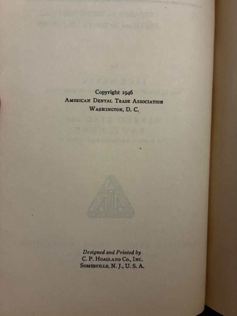 Teeth: Prepared for Those Who Sell Teeth and for Tooth Selectors by Jack Nevin First Edition 1946 image 4