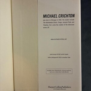 Prey von Michael Crichton, 2002, Erstausgabe, erster Druck, sehr guter bis nahezu neuwertiger Zustand Bild 5