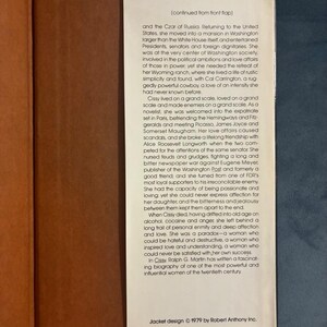 Cissy: The Extraordinary Life of Eleanor Medill Patterson by Ralph G. Martin 1979 First Edition First Printing Very Good/Very Good image 4