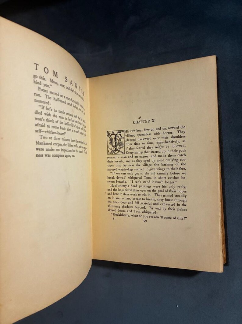 The Adventures of Tom Sawyer by Mark Twain 1917 Harper & Brothers Edition Good Hardcover image 4