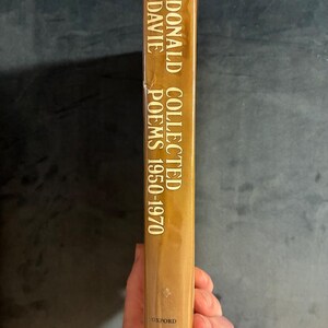 Poemas completos 1950-1970 de Donald Davie, 1972. Primera edición, primera impresión. Muy buen estado/buen estado. Tapa dura. imagen 8