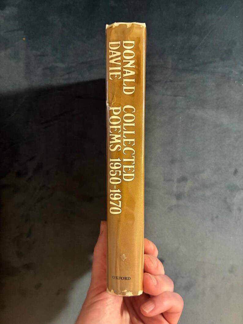 Poemas completos 1950-1970 de Donald Davie, 1972. Primera edición, primera impresión. Muy buen estado/buen estado. Tapa dura. imagen 8