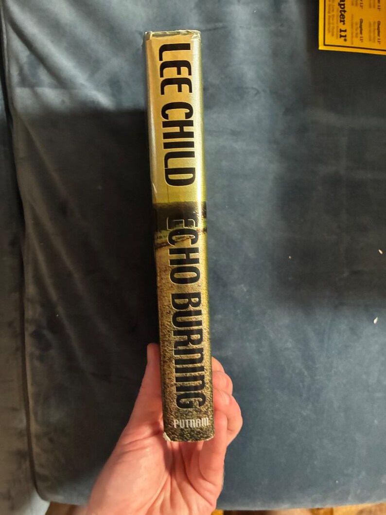 Echo Burning by Lee Child 2001 First Edition First Printing Very Good/Near Fine Hardcover image 7