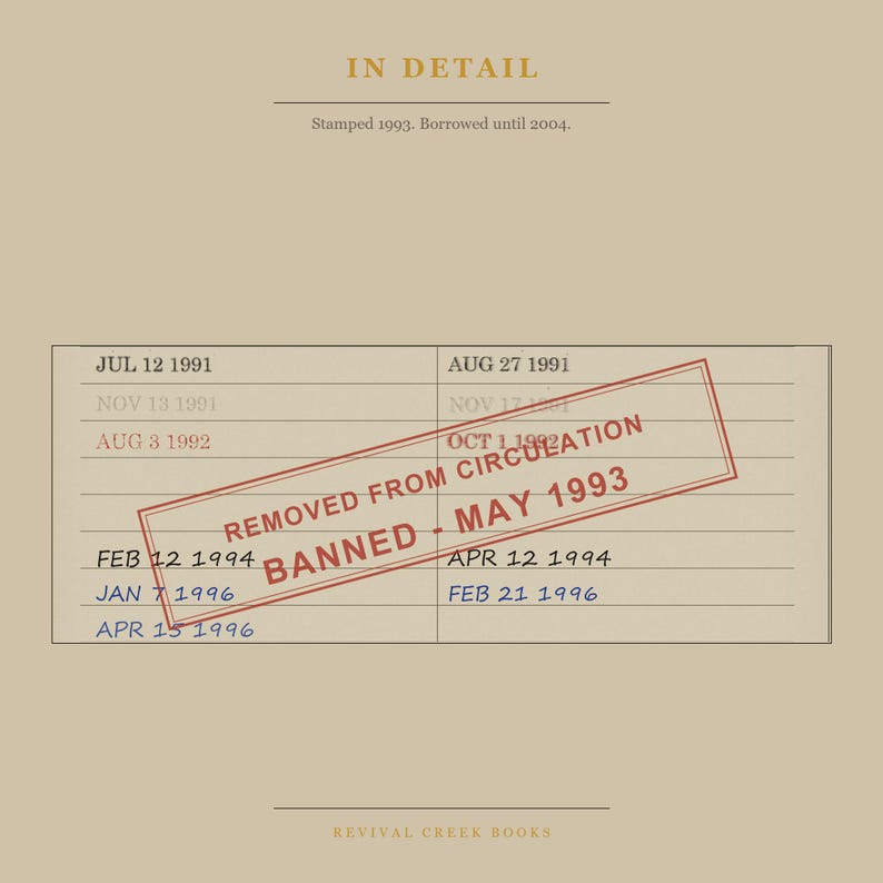 The Handmaid's Tale Banned Book Poster | Margaret Atwood Library Card Print | Feminist Literature Art image 7