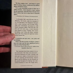 We Were Soldiers Once... and Young by Lt. Gen. Harold G. Moore (Ret.) and Joseph L. Galloway 1992 First Edition First Printing Hardcover image 2