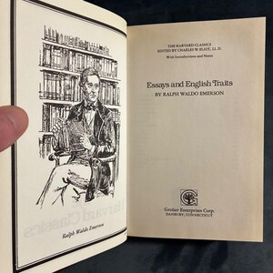 Essays and English Traits (The Harvard Classics) by Ralph Waldo Emerson 1995 Grolier Enterprises Corp. Edition Near Fine image 3