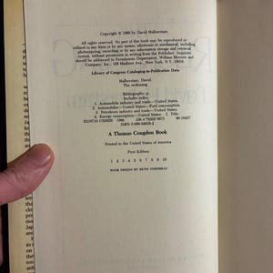 The Reckoning by David Halberstam 1986 First Edition First Printing Fine/Near Fine image 3