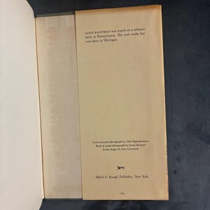 Orte auf der Welt, die eine Frau begehen könnte von Janet Kauffman, 1984, Erste Auflage, Zweiter Druck, Nahezu neuwertig/Sehr gut, Hardcover. Bild 6