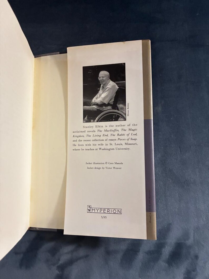 Van Gogh's Room at Arles by Stanley Elkin 1993 First Edition First Printing Near Fine/Near Fine image 3
