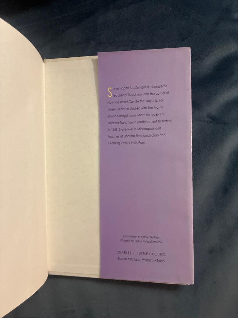 Le bouddhisme simple et clair par Steve Hagen, première édition, troisième tirage, état quasi neuf image 8
