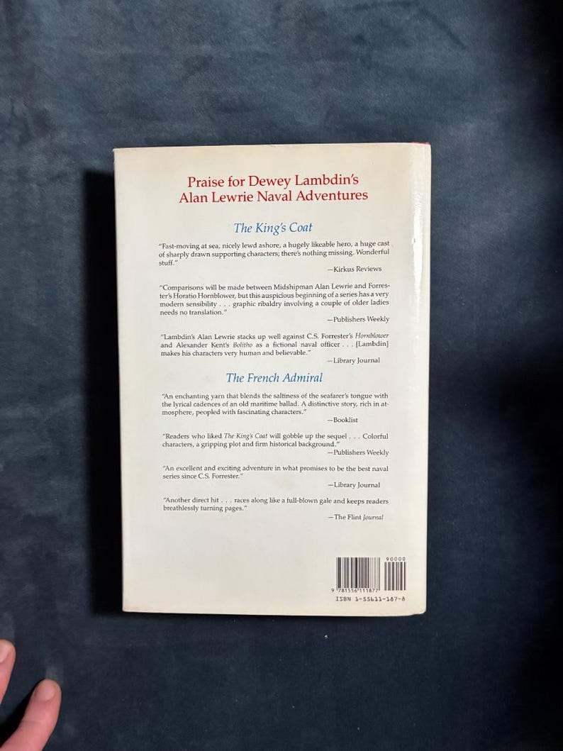 The King's Commission by Dewey Lambdin 1991 First Edition First Printing Near Fine/Near Fine image 6