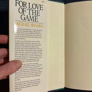 Por amor al juego, de Michael Shaara, 1991, primera edición, primera impresión, casi perfecto/muy bueno. imagen 2