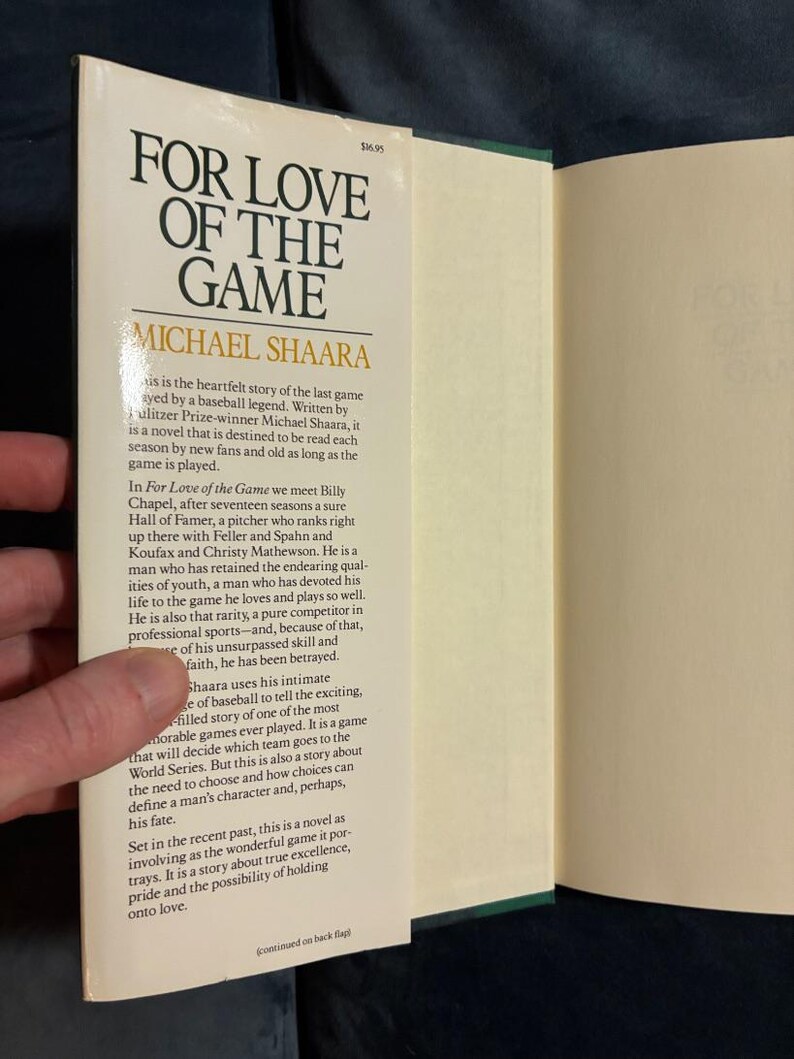 Por amor al juego, de Michael Shaara, 1991, primera edición, primera impresión, casi perfecto/muy bueno. imagen 2