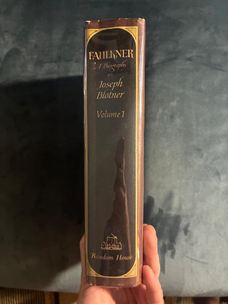 Faulkner: A Biography by Joseph Blotner 1974 First Edition Second Printing Fine/Near Fine image 7