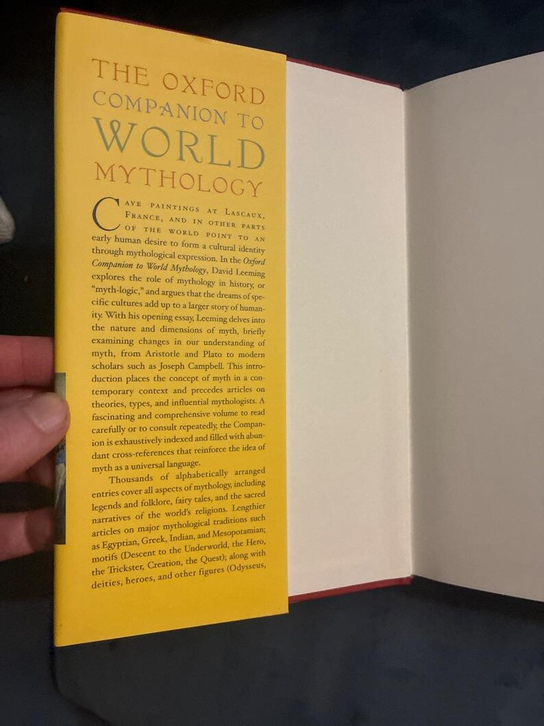 The Oxford Companion to World Mythology by David Leeming First Edition Fine/Fine Hardcover image 3