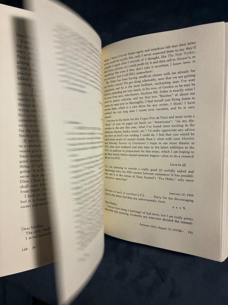 Letters Home av Sylvia Plath (redigerad av Aurelia Schober Plath) 1975 Första upplagan Första trycket Nästan bra/Mycket bra bild 6
