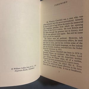 Winston Churchill: His Wit and Wisdom (intro by Jack House) Hyperion Edition Hardcover image 2