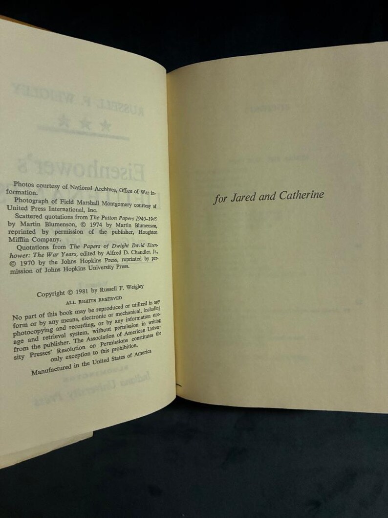 Eisenhower's Lieutenants: The Campaign of France and Germany Volumes 1, 2 Russell F. Weigley Book Club Edition image 5