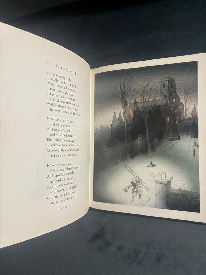 Un jardín de versos para niños de Robert Louis Stevenson 1985 Primera edición Primera impresión Excelente/Excelente imagen 6
