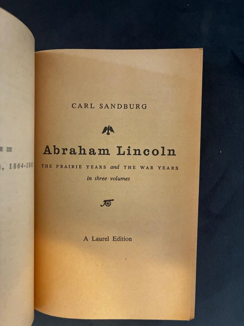 Abraham Lincoln von Carl Sandburg Dell, 1959, Präriejahre und Kriegsjahre Bild 11