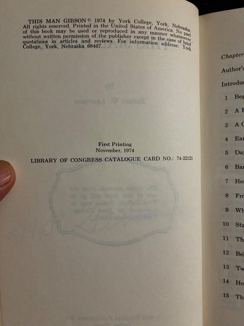 This Man Gibson Robert W. Lawrence Signed by Herb (HR) Gibson 1st Edition 1st Printing image 7