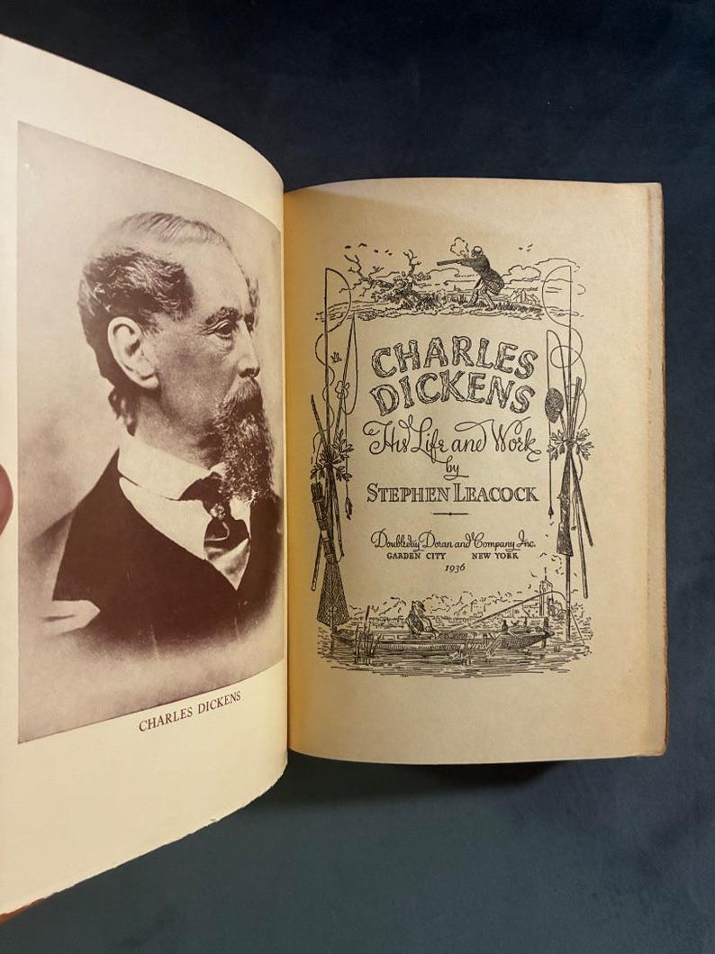 Charles Dickens: Sua Vida e Obra, de Stephen Leacock, 1936, Primeira Edição imagem 5