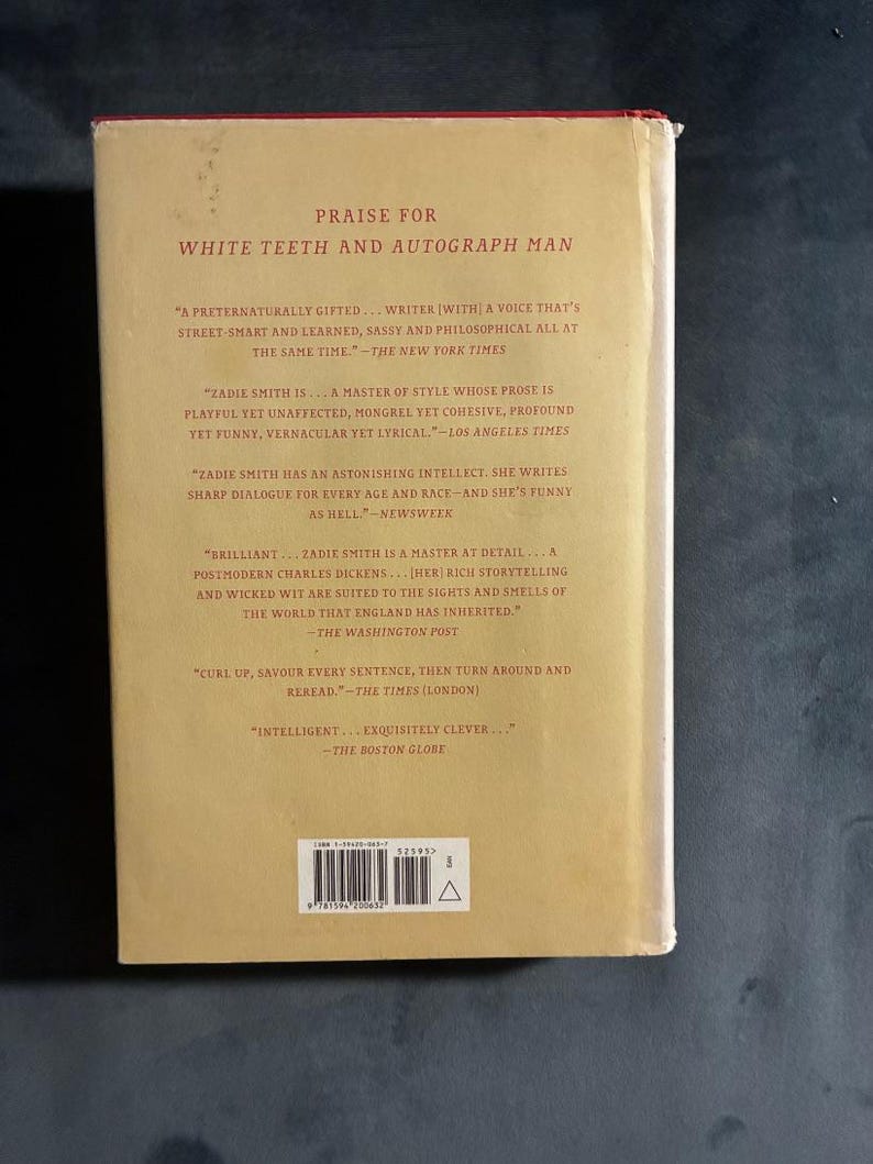 Sobre la belleza, de Zadie Smith. Primera edición, segunda impresión. Tapa dura. Muy buen estado. imagen 4