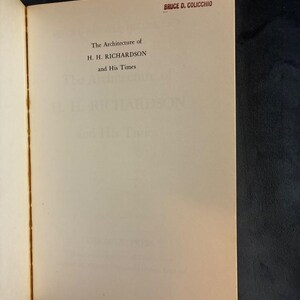 Livre d'architecture de H.H. Richardson : Henry-Russell Hitchcock, édition de 1975 (bon état) image 2
