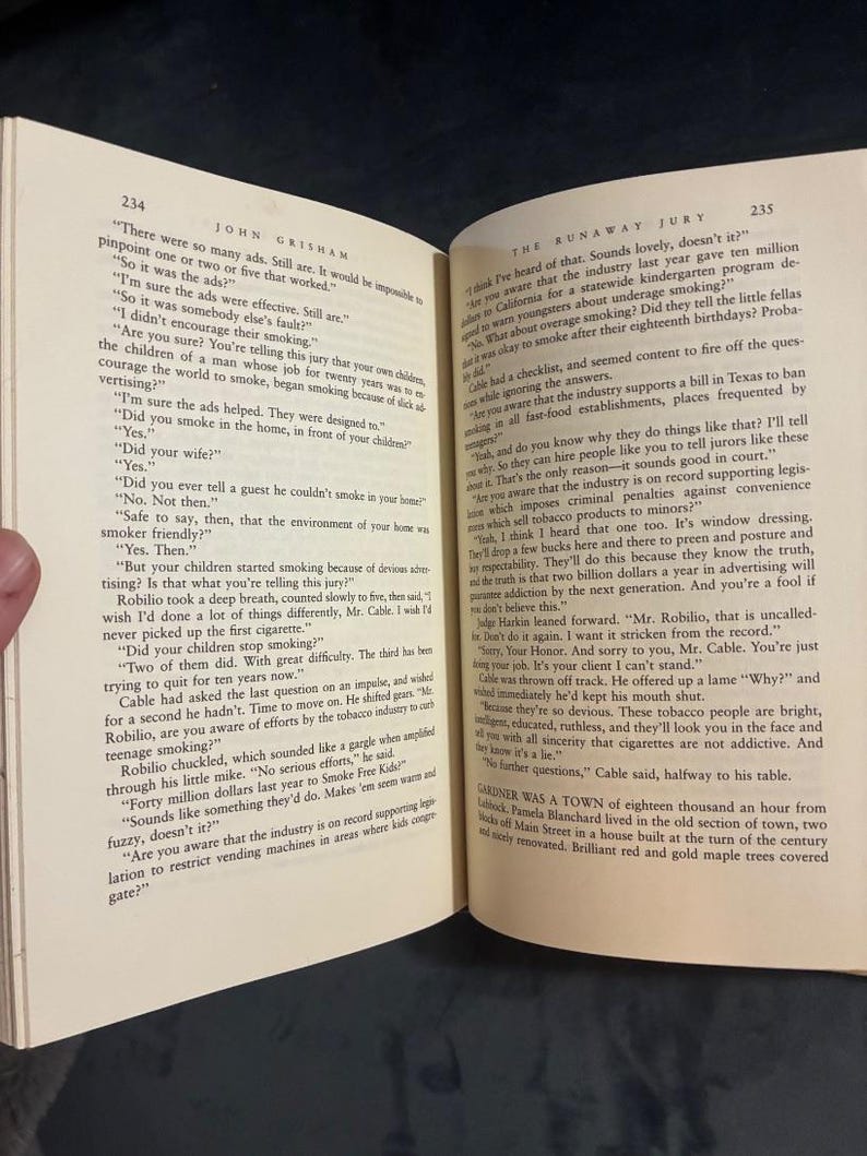 Die Jury von John Grisham, 1996, Erstausgabe, erster Druck, nahezu neuwertig/sehr gut Bild 6