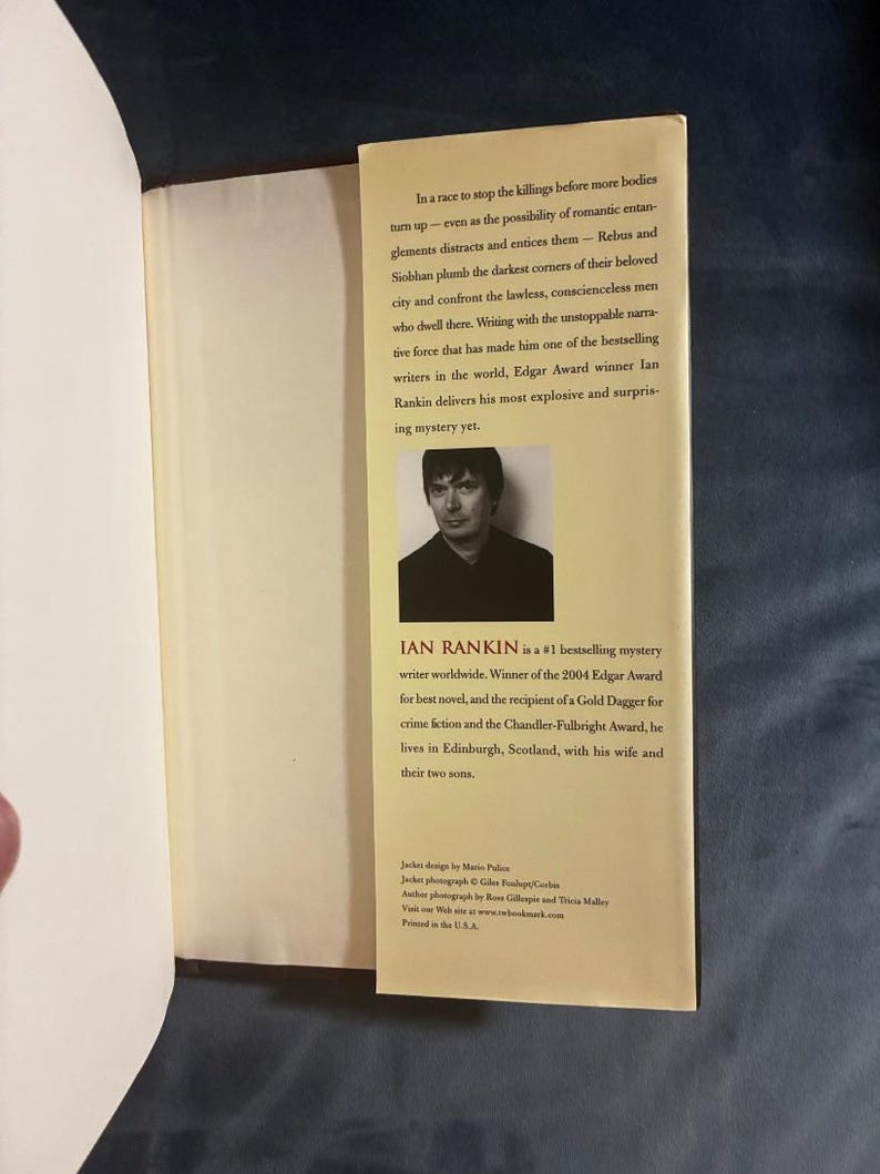 Fleshmarket Alley by Ian Rankin 2005 First Edition First Printing Fine/Near Fine image 5