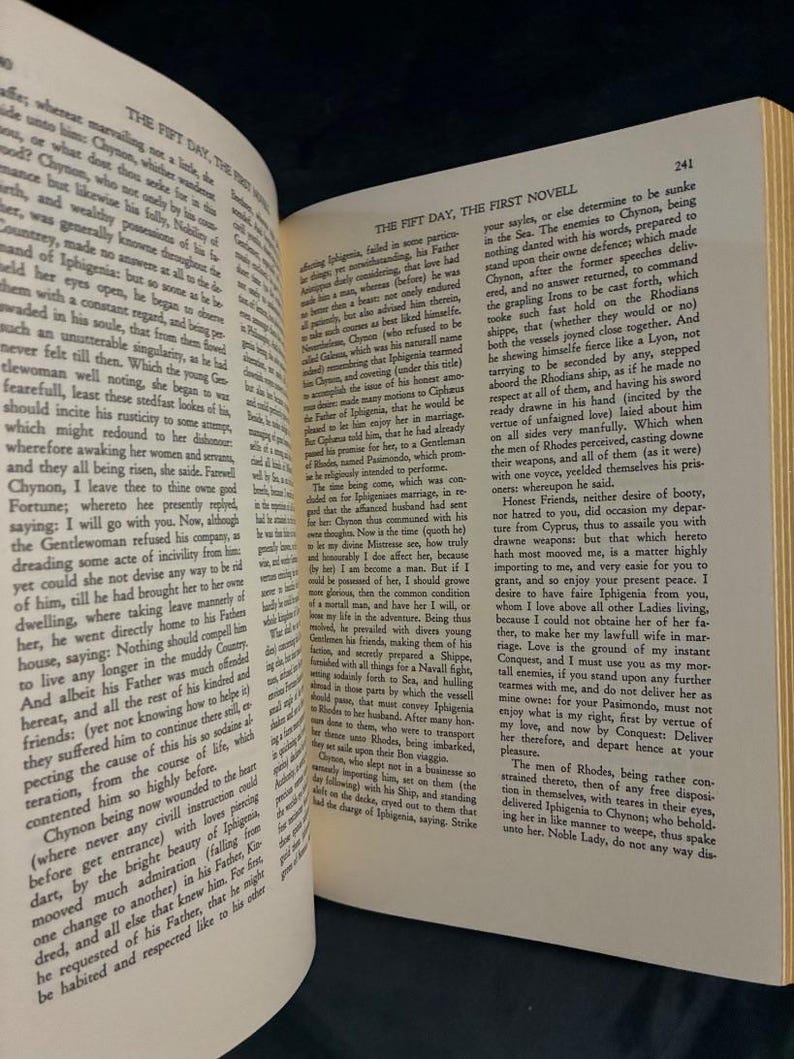 Dekameron Giovanniego Boccaccia Wydanie Easton Press w twardej oprawie zdjęcie 6