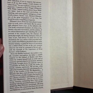 Oscar Wilde de Richard Ellmann. Primera edición, primera impresión. Tapa dura. En excelente estado. imagen 4