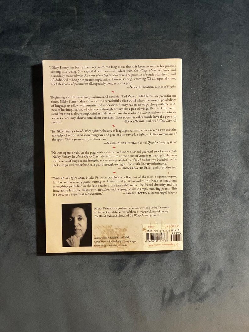 Head Off & Split by Nikky Finney First Edition 4th Printing Very Good image 2