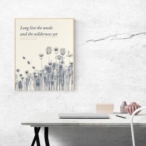 Long Live the Weeds - Gerard Manley Hopkins Poster, Literary Wall Art image 5