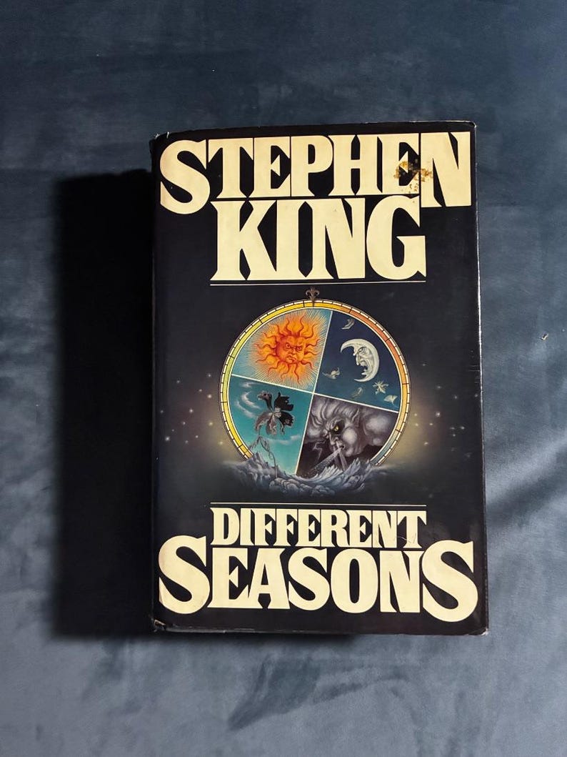 Diferentes estaciones de Stephen King, 1982, primera edición, primera impresión, tapa dura, estado casi perfecto/muy bueno. imagen 1
