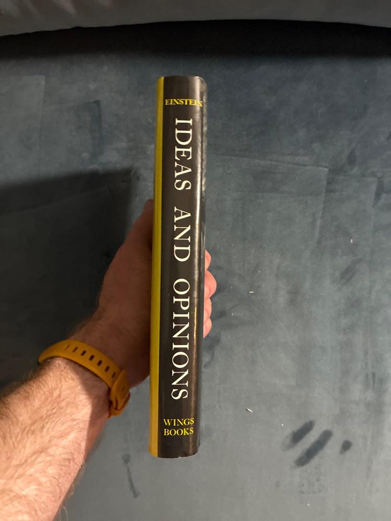 Albert Einstein Ideas and Opinions Hardcover Book (Later Edition) image 4