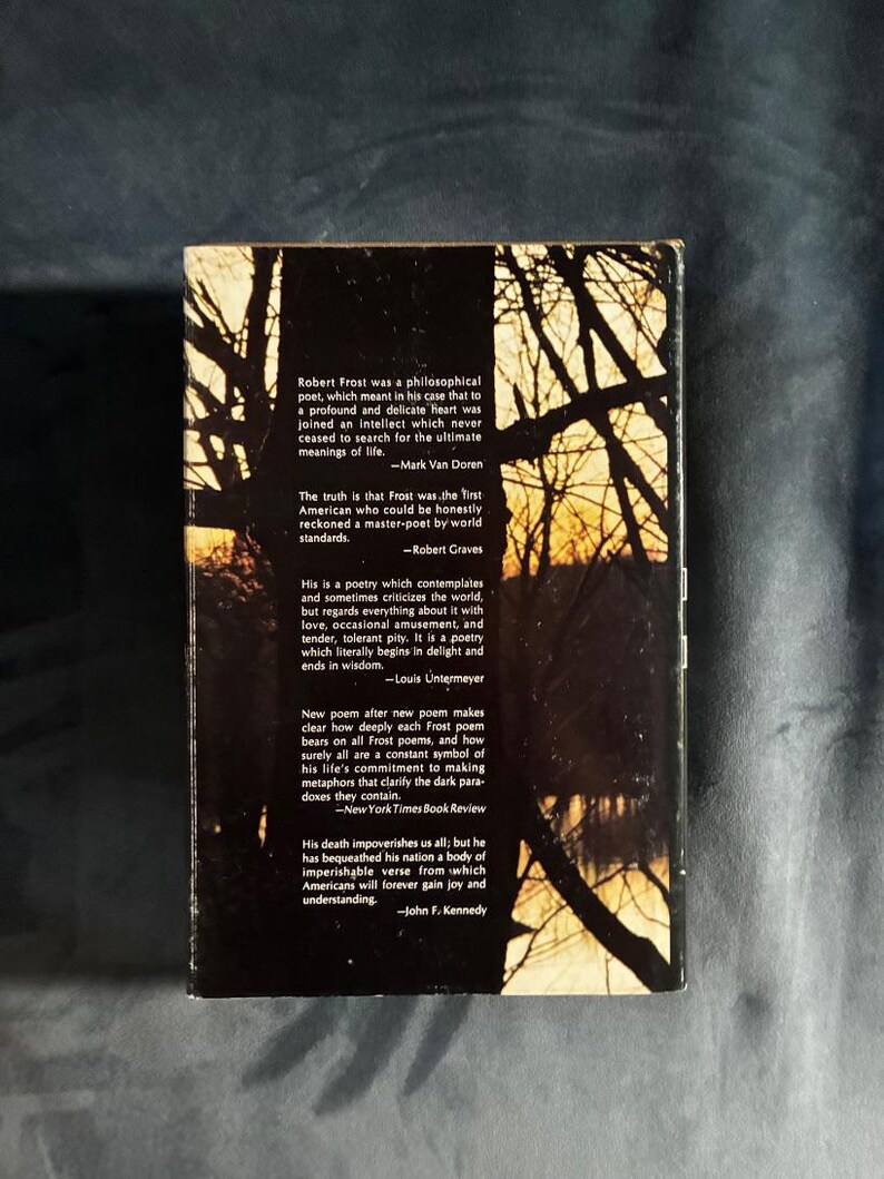 Poésie de Robert Frost, 1969, Première édition, Premier tirage, État proche du neuf/Très bon image 7