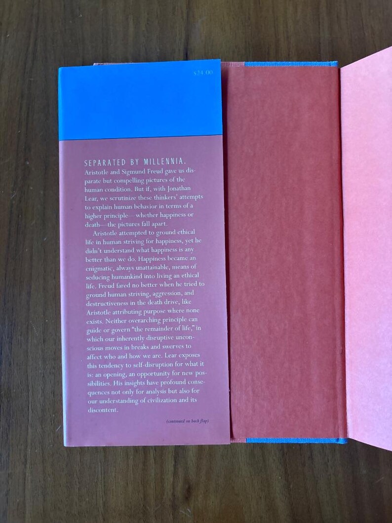 Happiness, Death, and the Remainder of Life by Jonathan Lear First Edition Fine/Near Fine Hardcover image 6