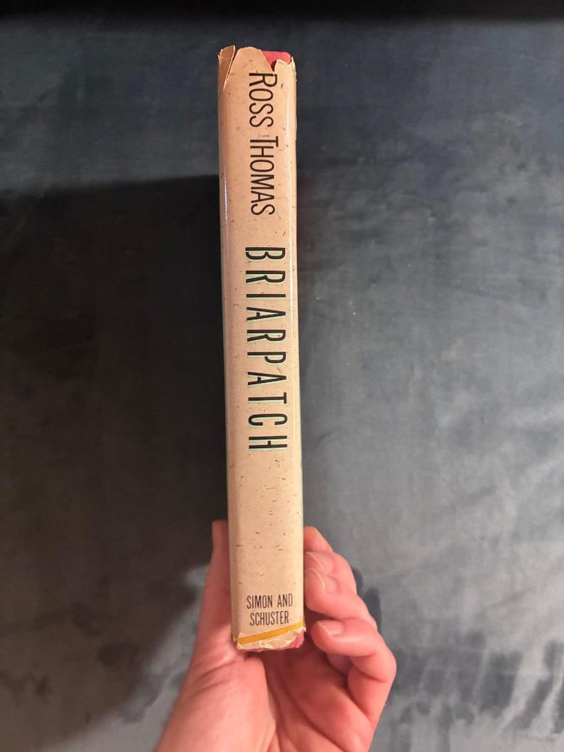 Briarpatch de Ross Thomas, 1984, première édition, premier tirage, état proche du neuf/bon. image 5
