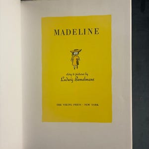 Madeline de Ludwig Bemelmans, édition Viking de 1960, 49e tirage, état proche du neuf/très bon image 7