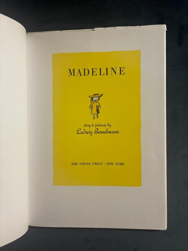 Madeline de Ludwig Bemelmans, édition Viking de 1960, 49e tirage, état proche du neuf/très bon image 7