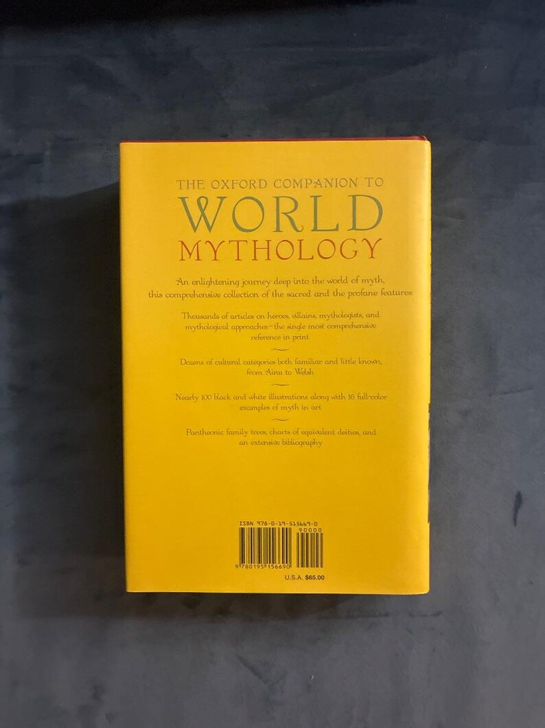 The Oxford Companion to World Mythology by David Leeming First Edition Fine/Fine Hardcover image 5