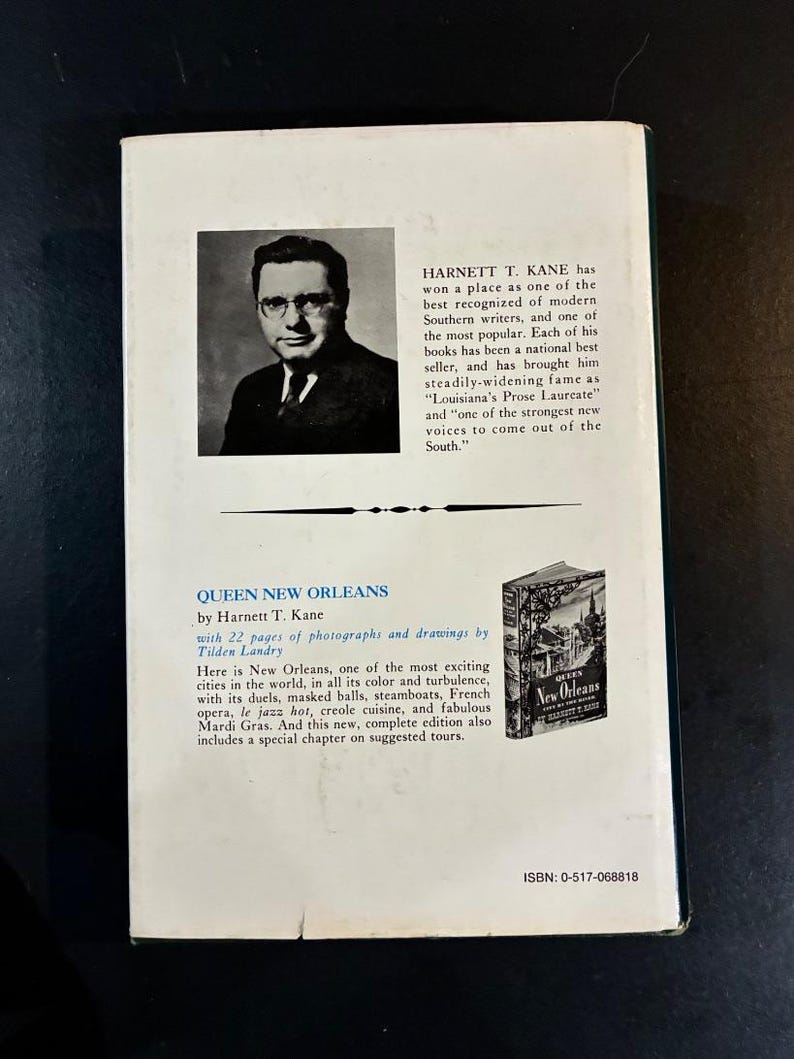 Natchez on the Mississippi by Harnett T. Kane 1947 Bonanza Books Edition Later Printing Very Good/Very Good Hardcover image 8