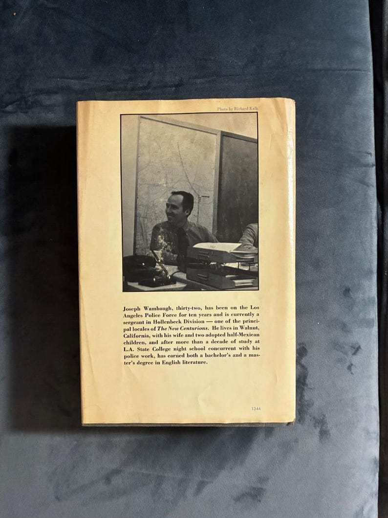 The New Centurions by Joseph Wambaugh 1970 Little, Brown Edition Very Good/Good image 5